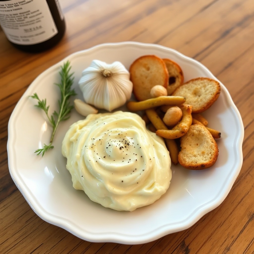 Würzige Knoblauch-Mayo-Aufstrich