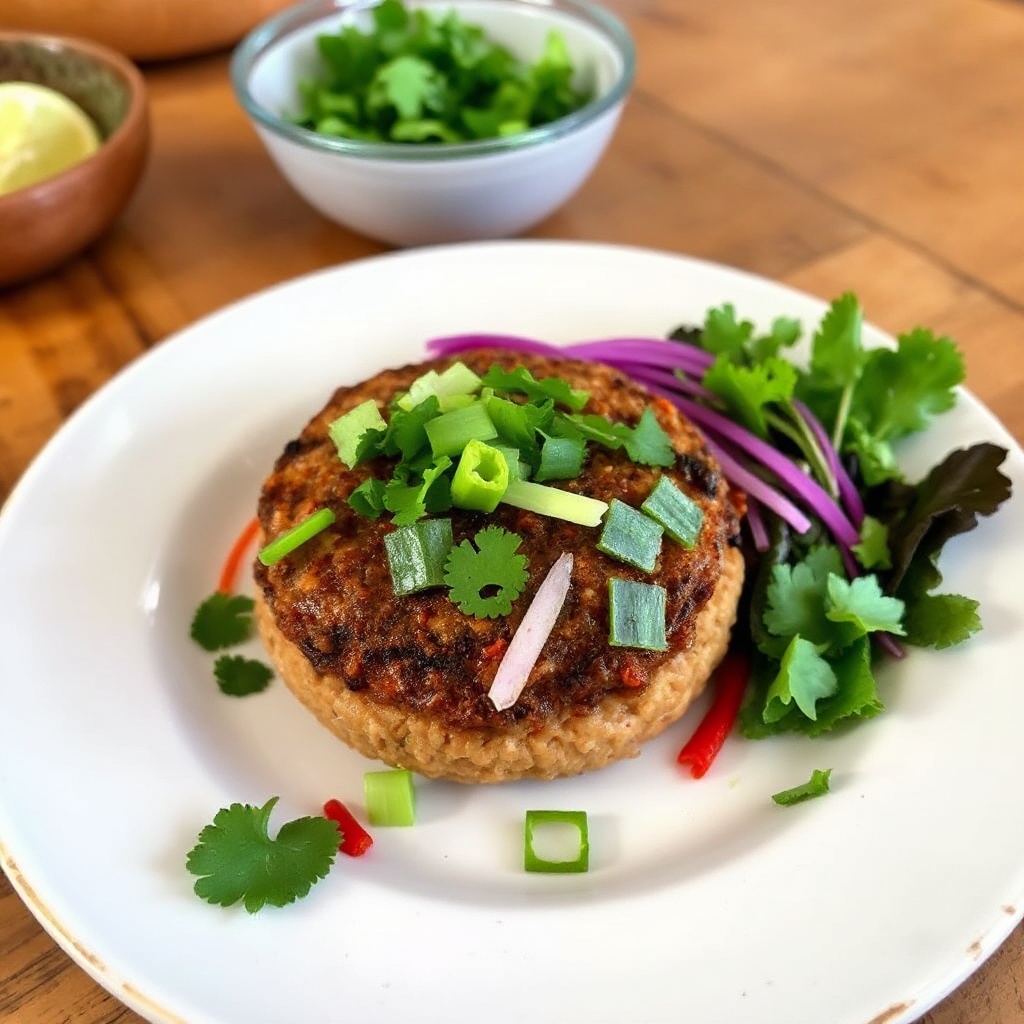 Thai-inspirierte Truthahn-Burger mit einem spritzigen Twist
