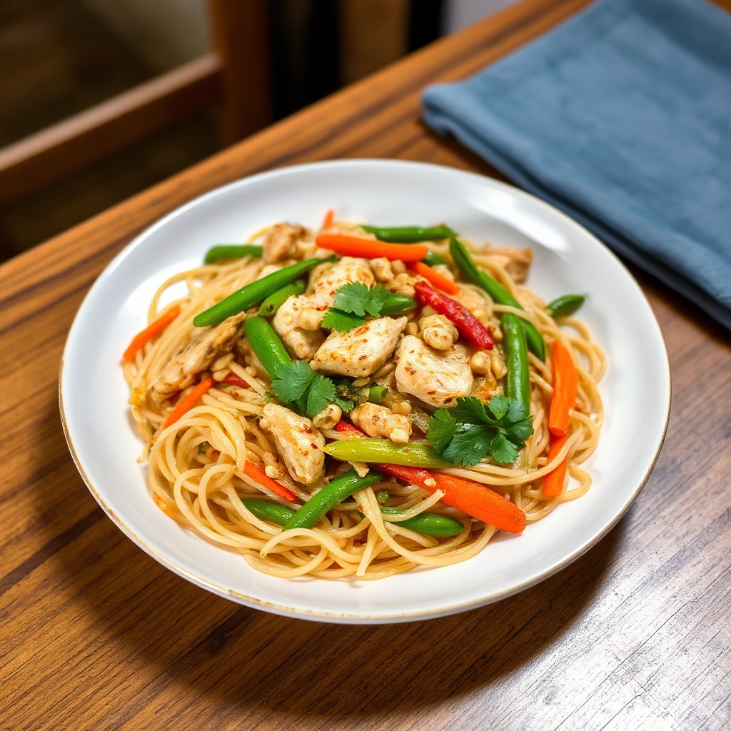 Pad Thai di Pollo Piccante