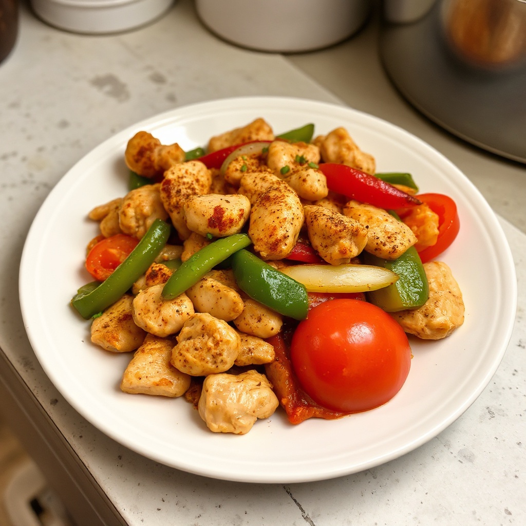 Saltato di Pollo Messicano Piccante