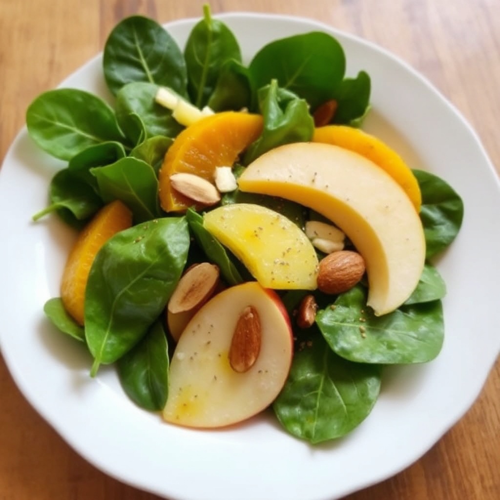 Insalata di Spinaci agli Agrumi con Condimento Miele e Lime