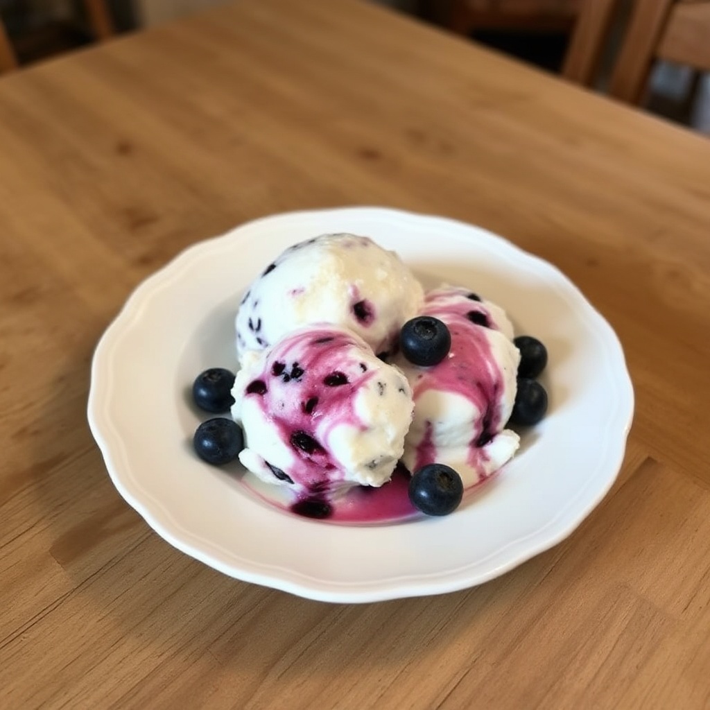 Gelato Cremoso ai Mirtilli