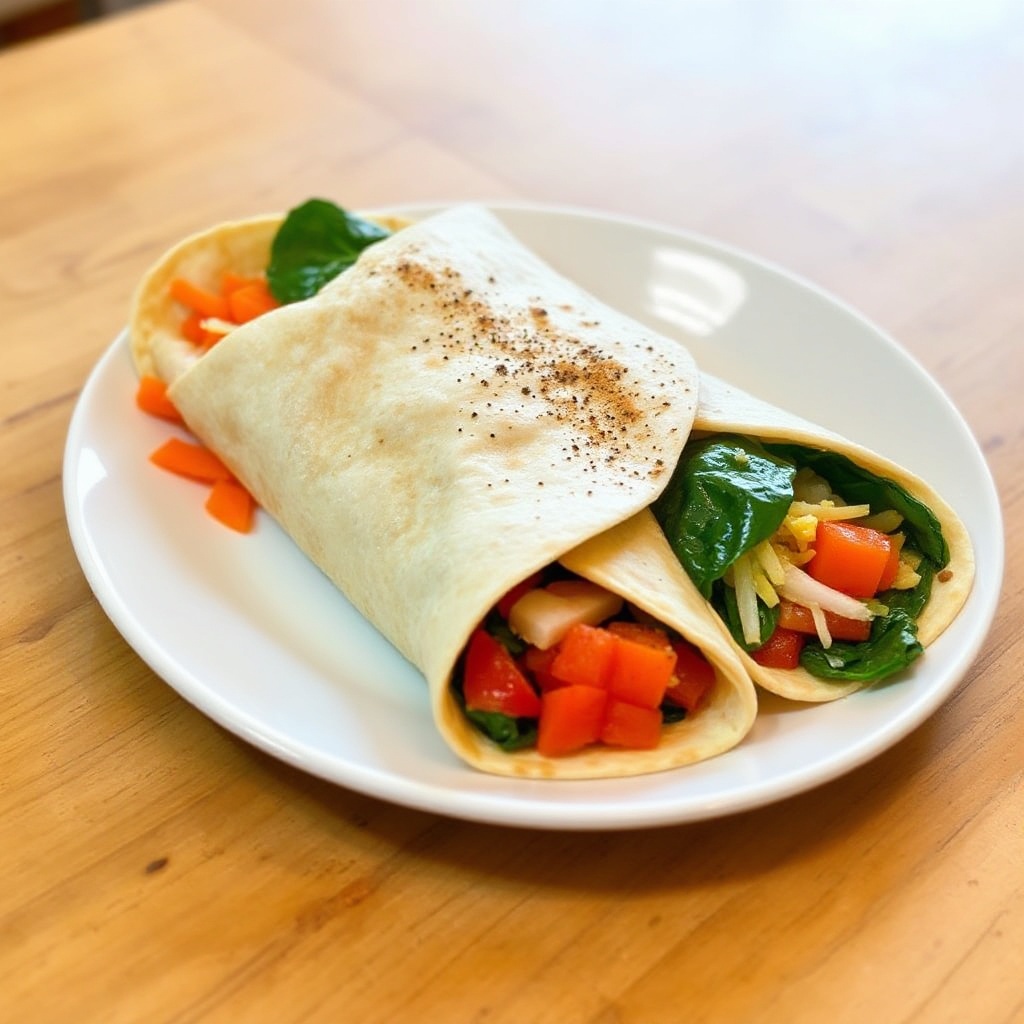 Käse-Gemüse-Wraps