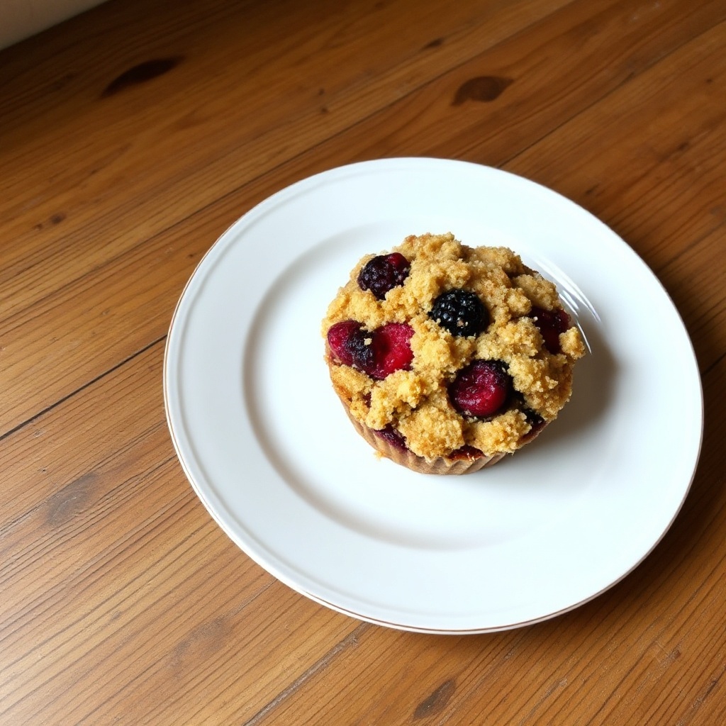 Gemischte Beeren Crumble Muffins