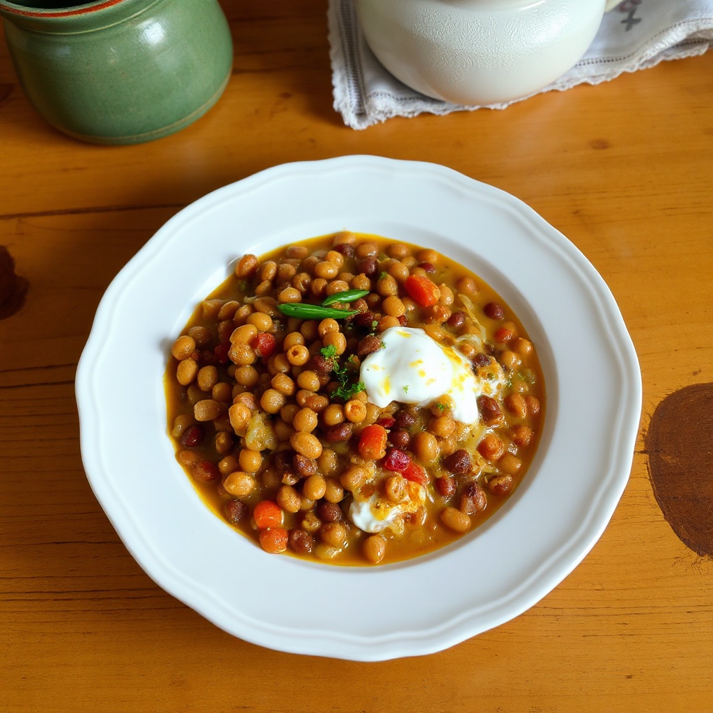 Creamy Spiced Lentil and Bean Stew