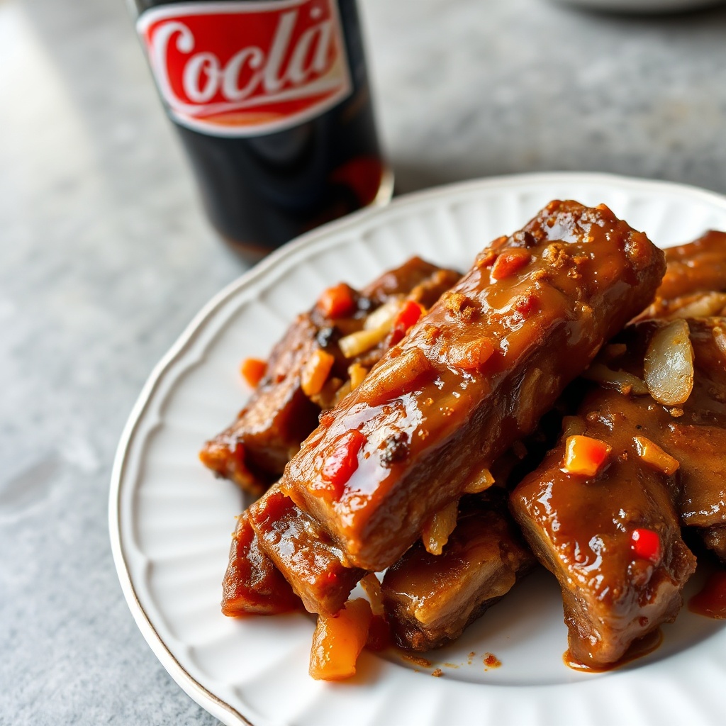 Süße und würzige Cola-Rippchen