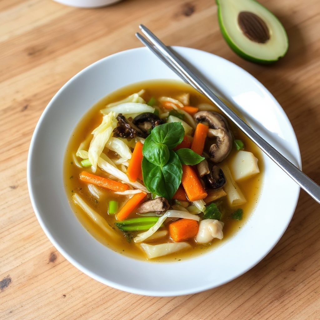 Zuppa di Verdure Aromatica Ispirata alla Thailandia