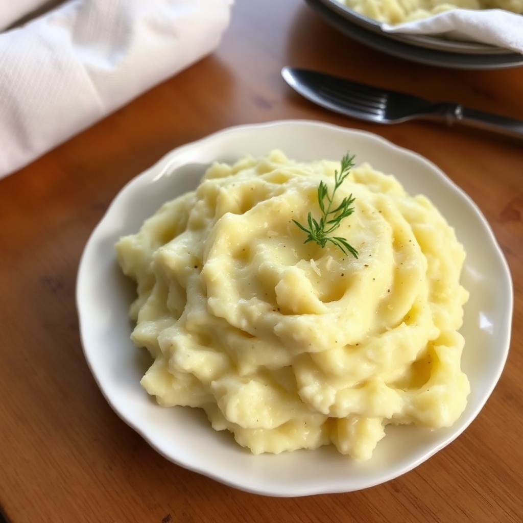 Cremige Knoblauchkartoffelpüree