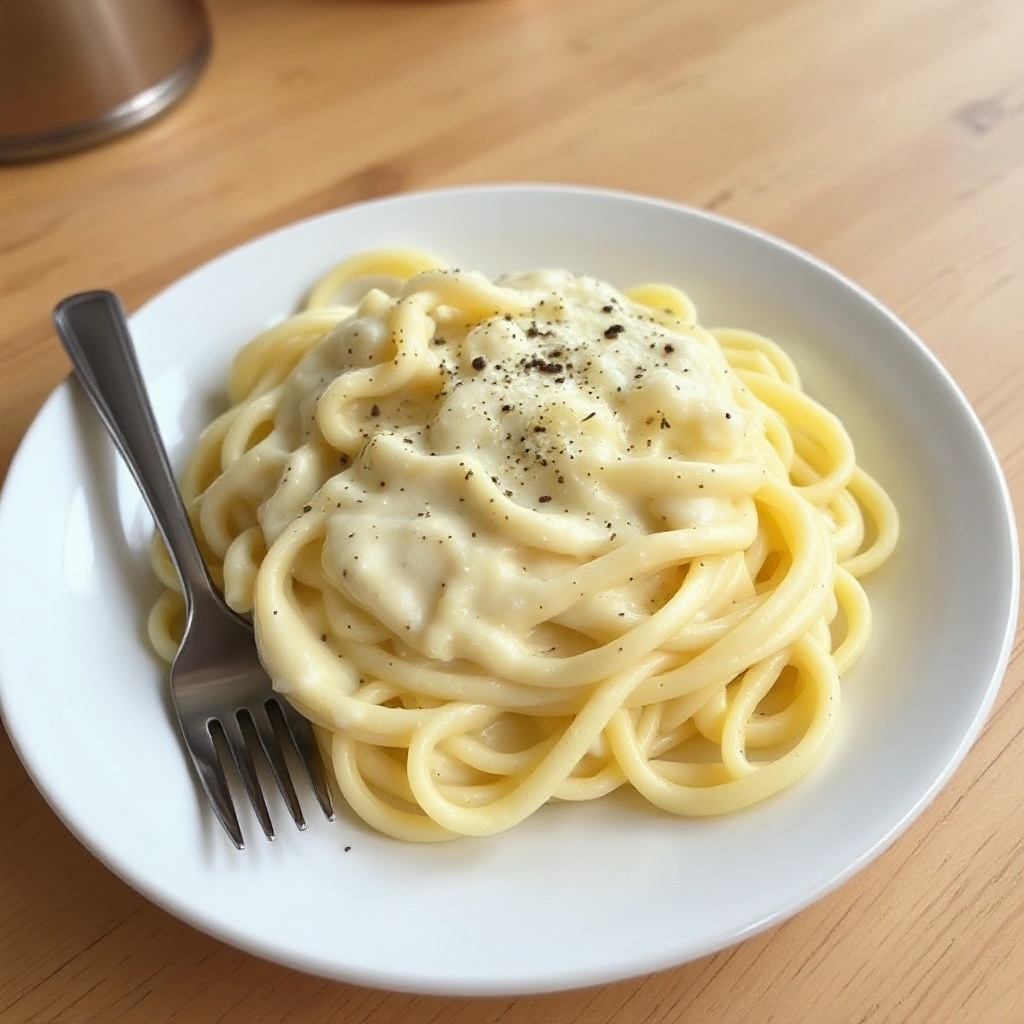 Creamy Light Alfredo Pasta