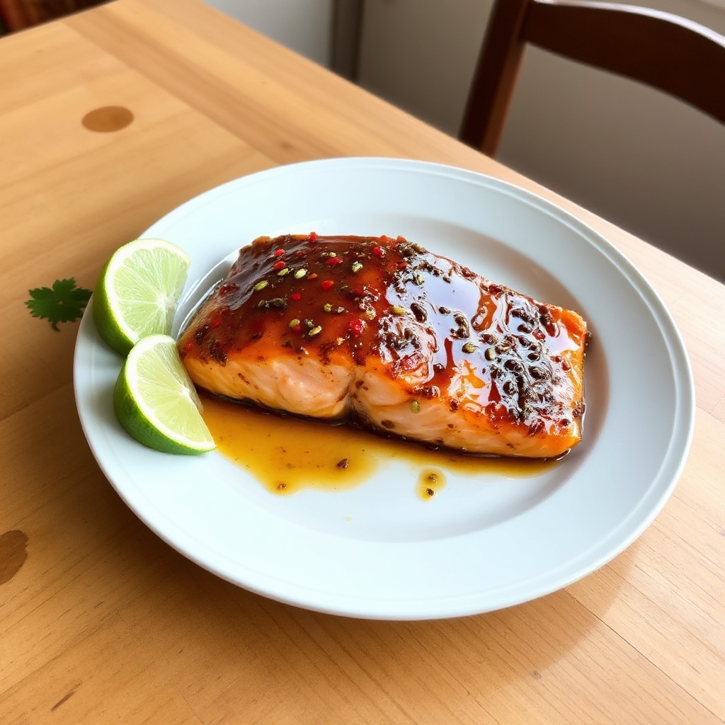 Salmone Glassato al Lime Speziato