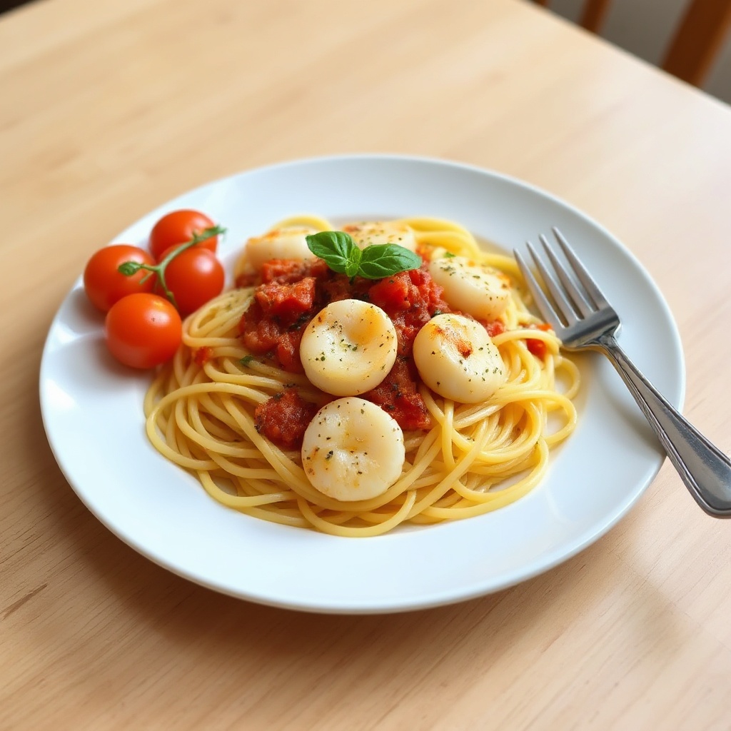 Delizia di Linguine con Capesante Aromatizzate