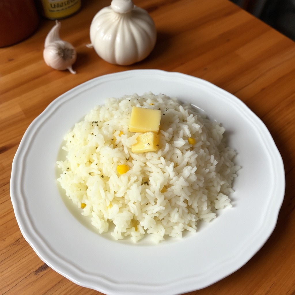 Knoblauchbutter Reis Delight