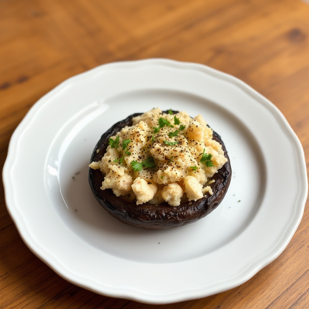 Crab-Stuffed Portobello Mushrooms