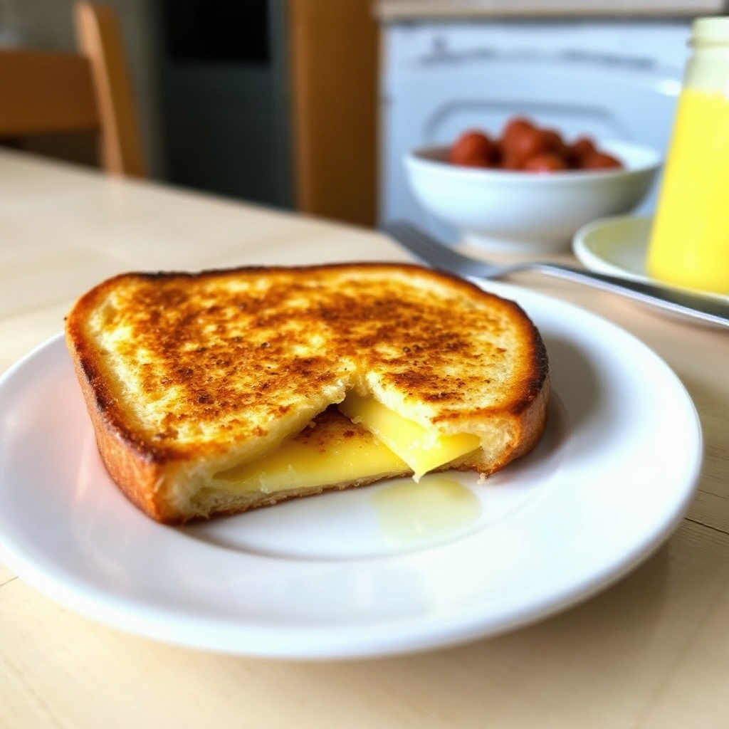 Goldene Knusprige Käse-Sandwich-Delikatesse