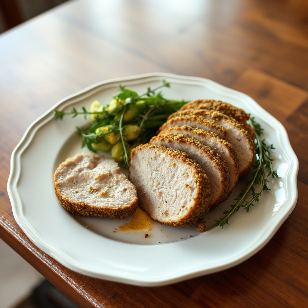 Arrosto di Lonza di Maiale con Crosta di Erbe