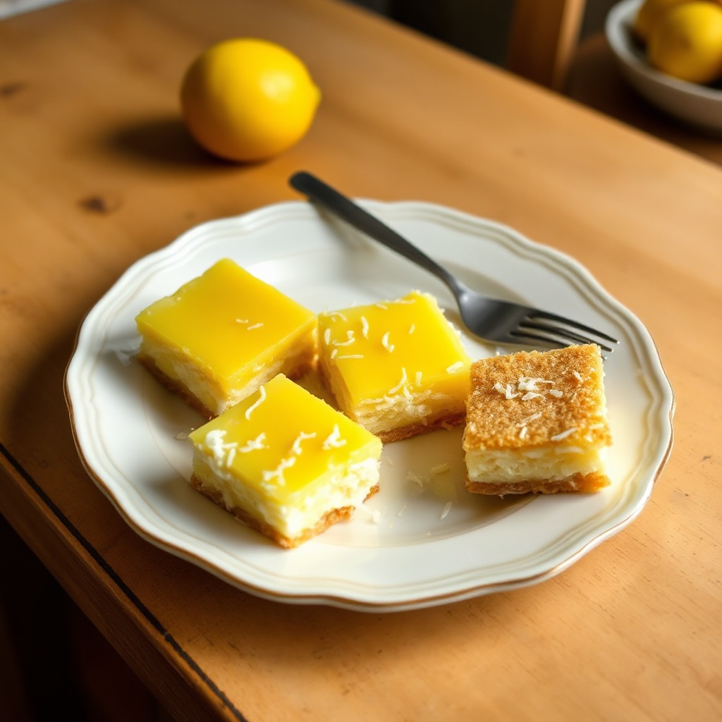 Quadrati di Delizia al Limone e Cocco
