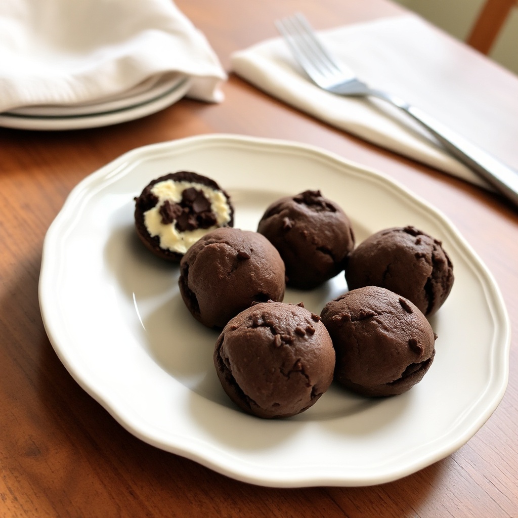 Truffles di Biscotti al Cioccolato Decadenti