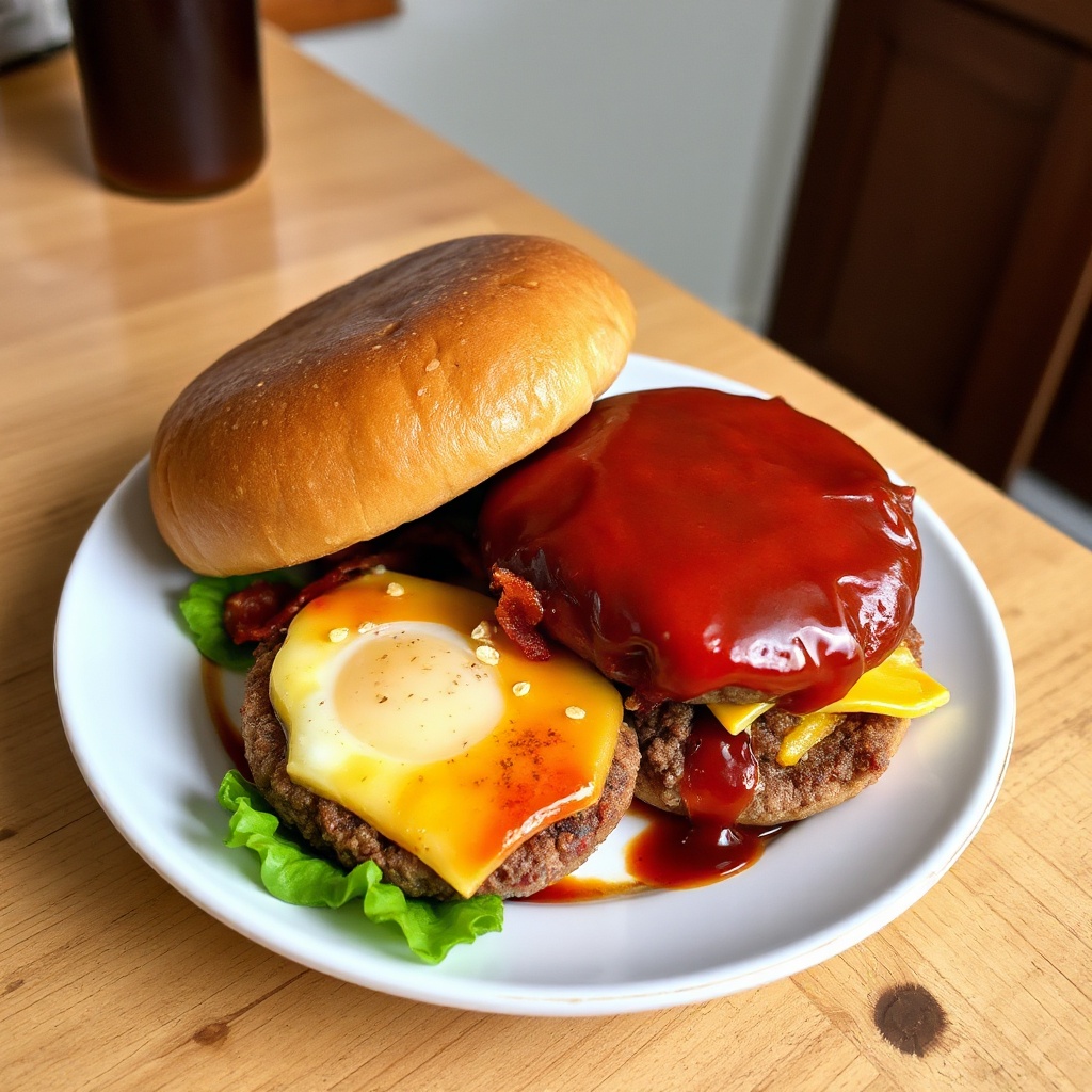 Hamburger Glassati al BBQ
