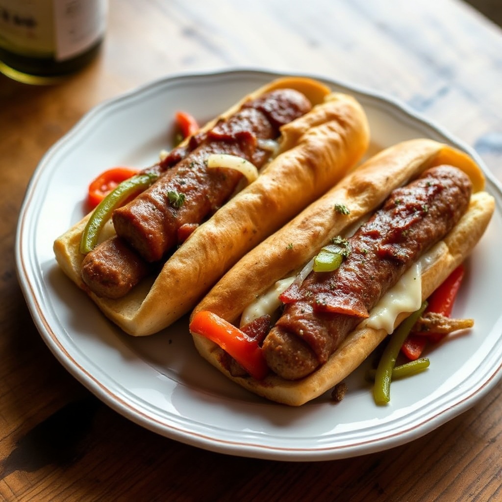 Savory Sausage and Pepper Hoagies