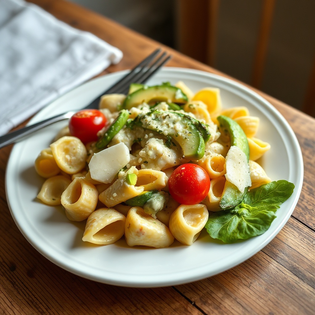 Cremiger Avocado-Pasta-Salat