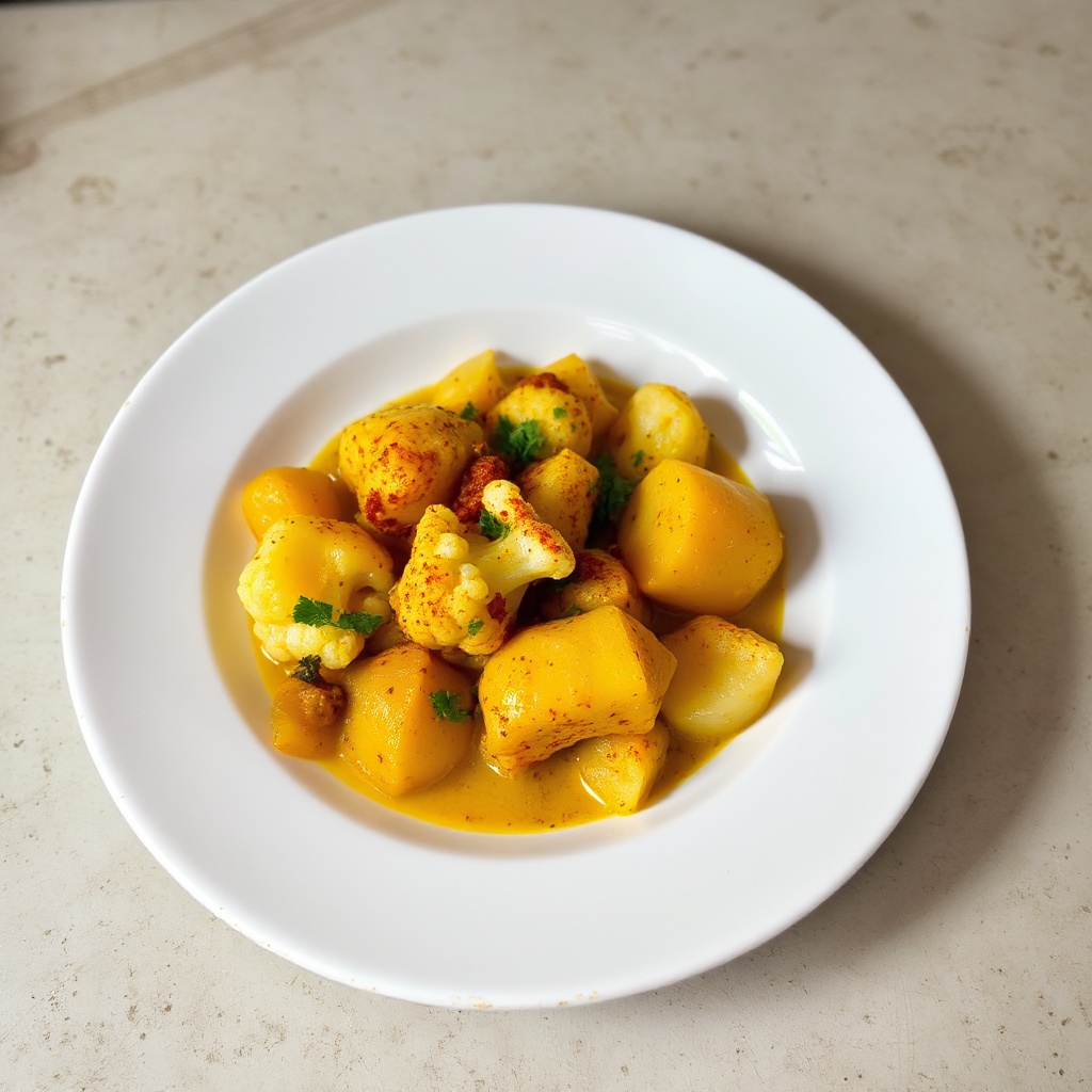 Spiced Cauliflower and Potato Curry