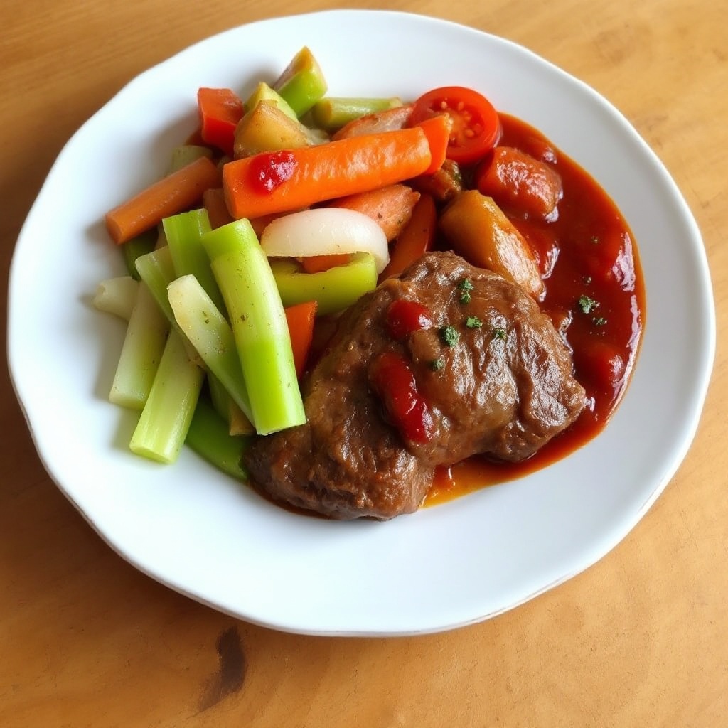 Savory Baked Beef with Vegetables