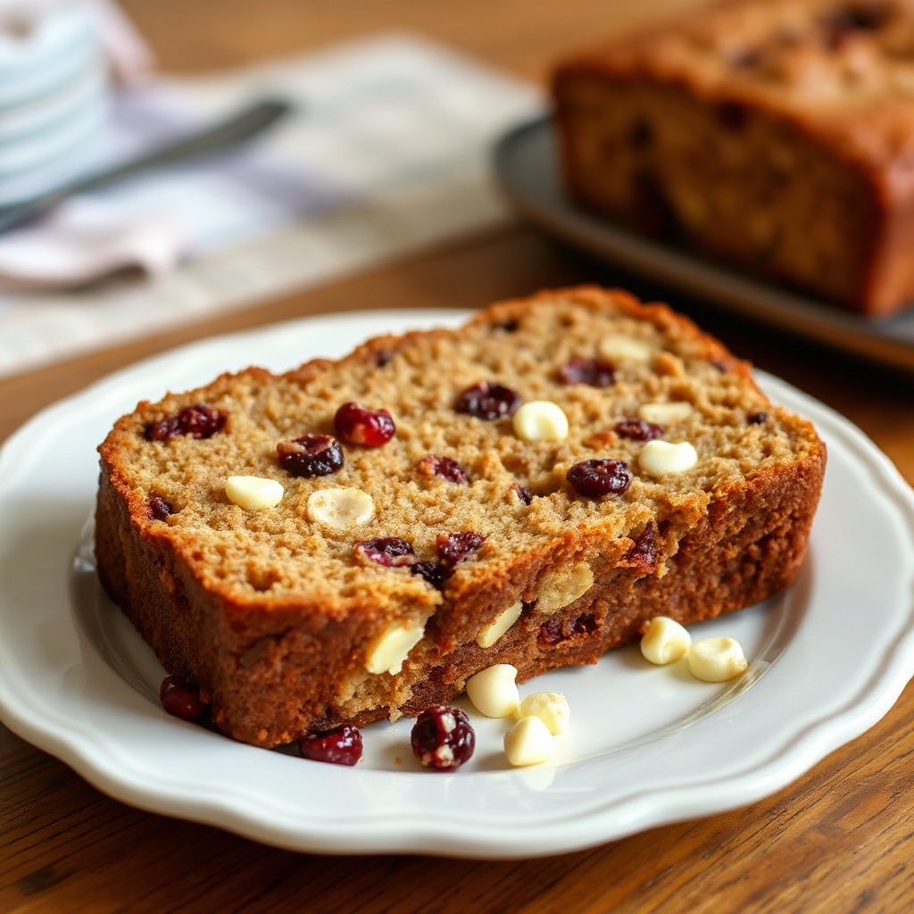Cranberry White Chocolate Loaf with a Twist