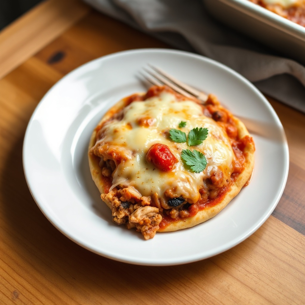 Käse-Diät-Pizza-Auflauf