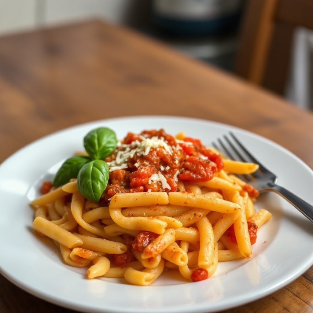 Penne Piccante con Pomodoro e Basilico