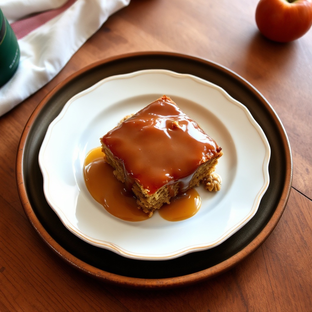 Torta di Mele Speziata con Glassa di Noci