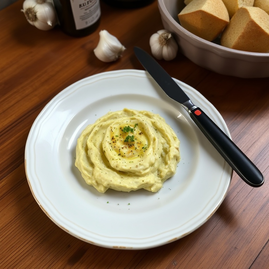 Herzhafter Knoblauchbutteraufstrich