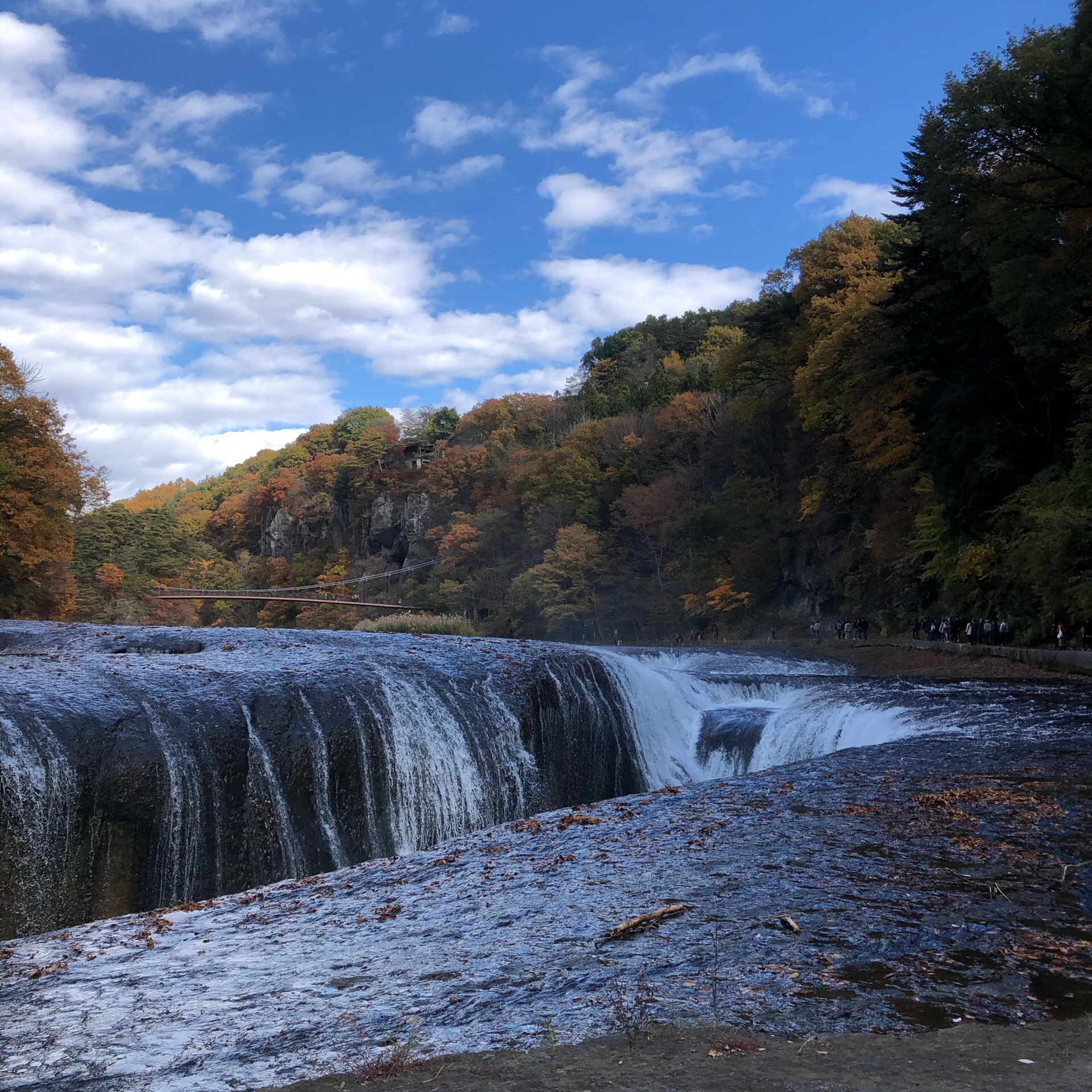 吹割の滝 紅葉 吹割の滝