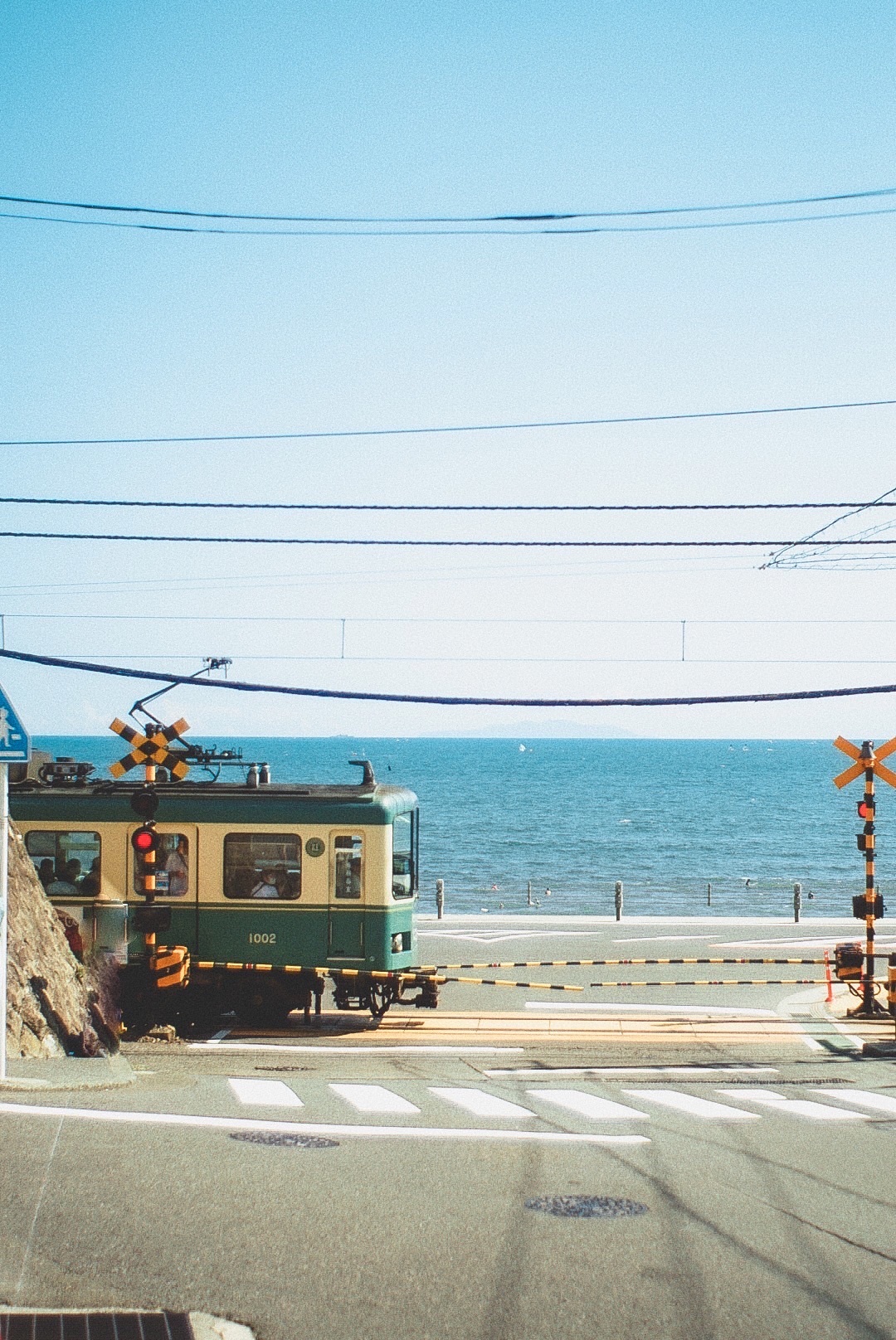 水彩画原画 江ノ電・鎌倉高校前駅・スラムダンクの舞台 ＃561 www