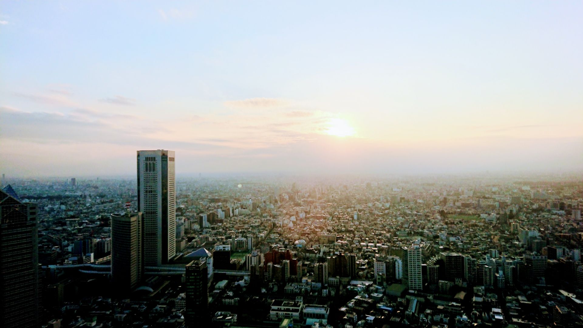 東京都庁展望室 都庁45階から東京の景色を一望
