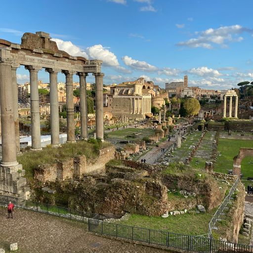 名古屋帯 古代 ローマ遺跡 フォロ・ロマーノ イタリア 海外旅行 帯 レア柄-