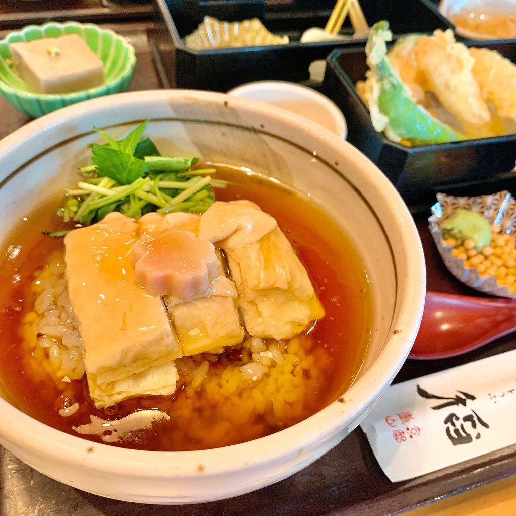 嵯峨とうふ 稲 本店 嵐山 湯葉あんかけ丼 稲