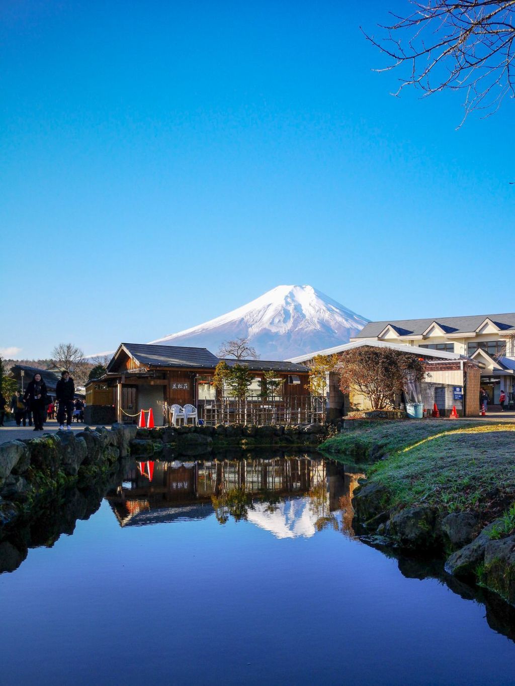 絵画/タペストリー忍野八海から見た富士山