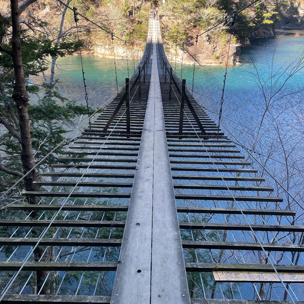 寸又峡 夢の吊橋 絶景の夢の吊り橋