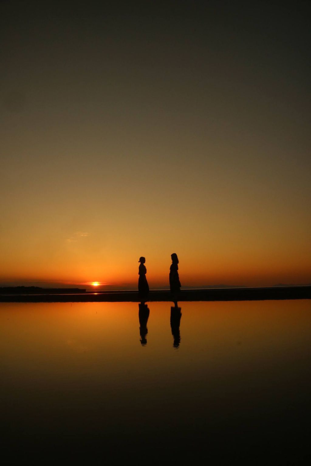 真玉海岸 大分県真玉海岸の夕焼け