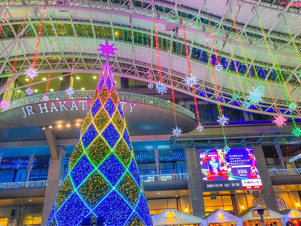 博多駅 デートにピッタリ イルミネーションとクリスマスマーケット