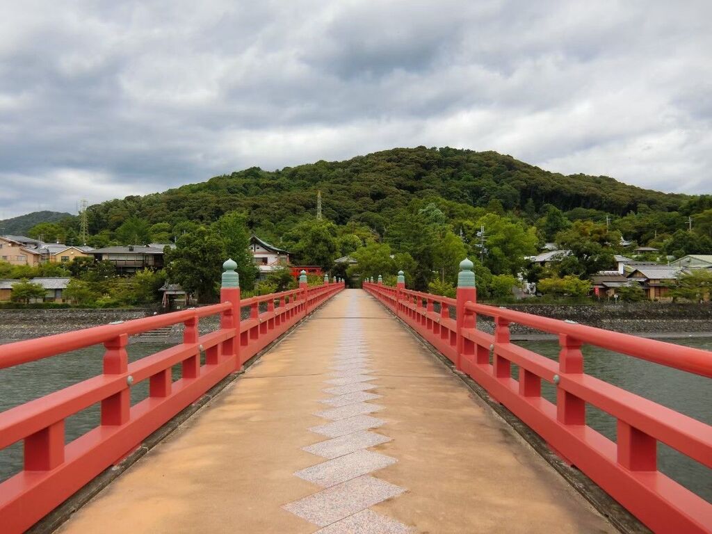 真作）飛騨川の朝霧橋 - 絵画/タペストリー