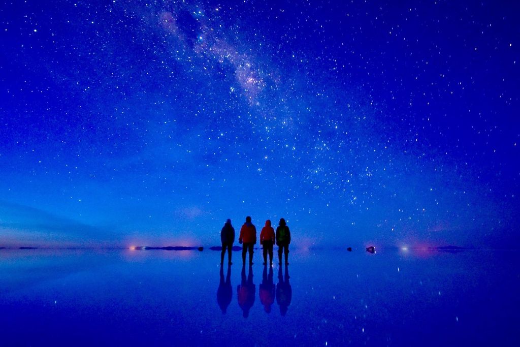 ウユニ塩原 ウユニ塩湖 ボリビア ウユニ塩湖の星空