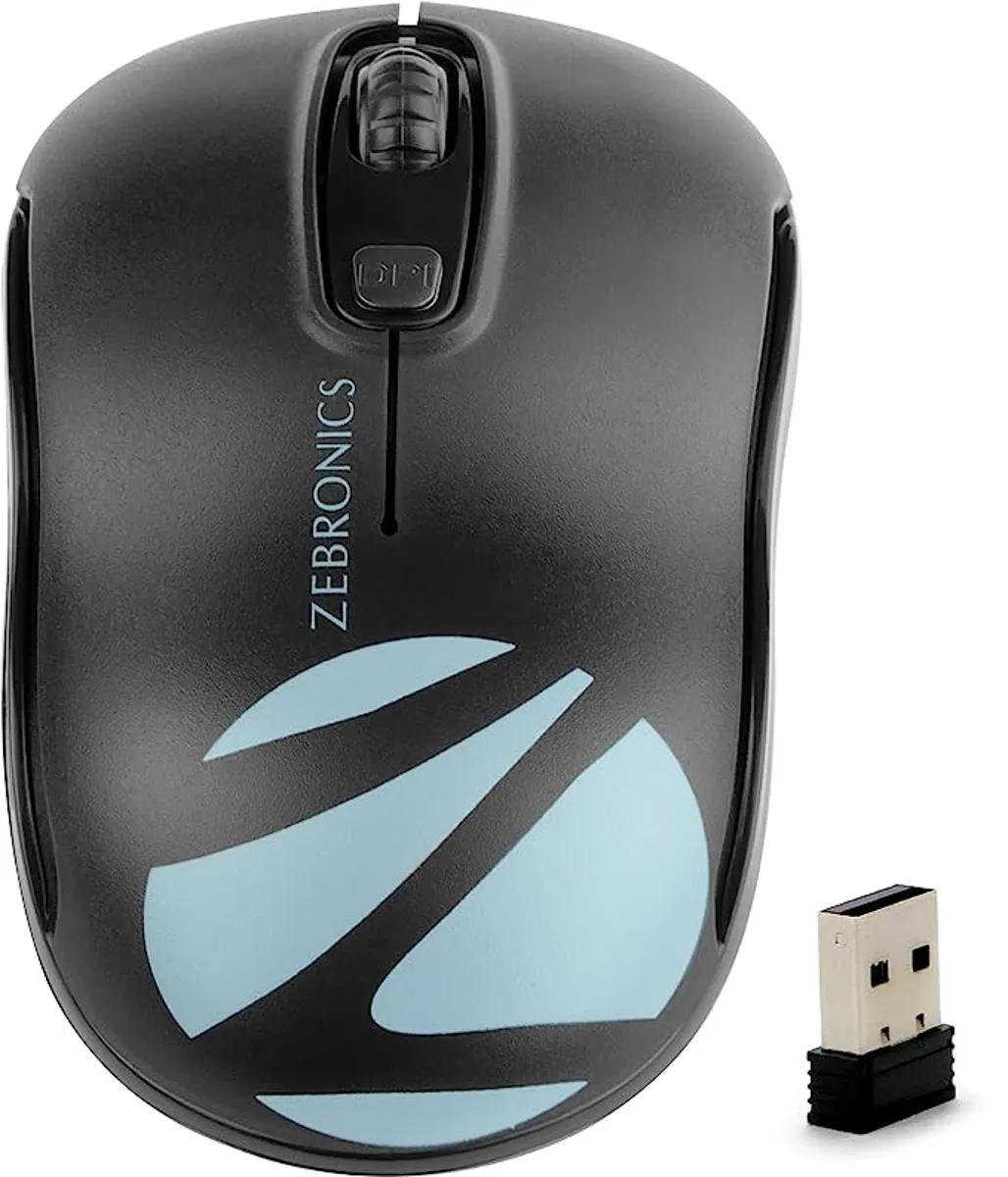 Zebronics Zeb-Dash Wireless Mouse - Ergonomic Design, High Precision