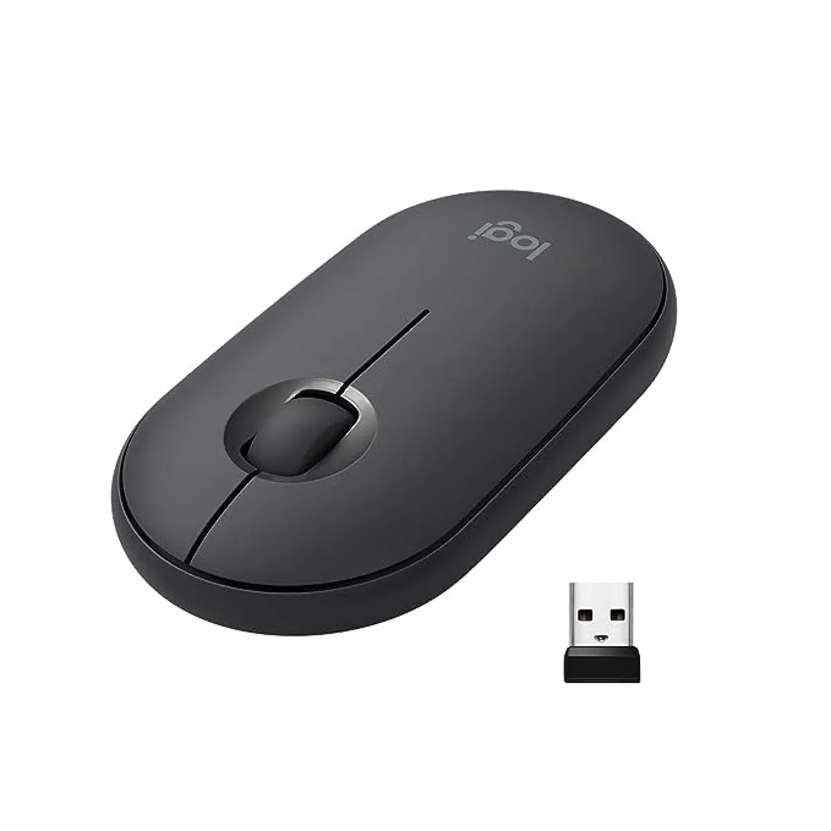 Logitech M350 Pebble Wireless Mouse - Silent, Slim, and Portable