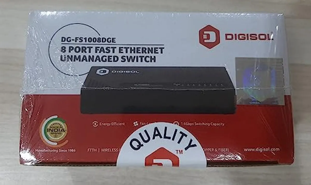 DIGISOL 8 Port Switch DG-FS1008DGE - High-Performance Networking Solution