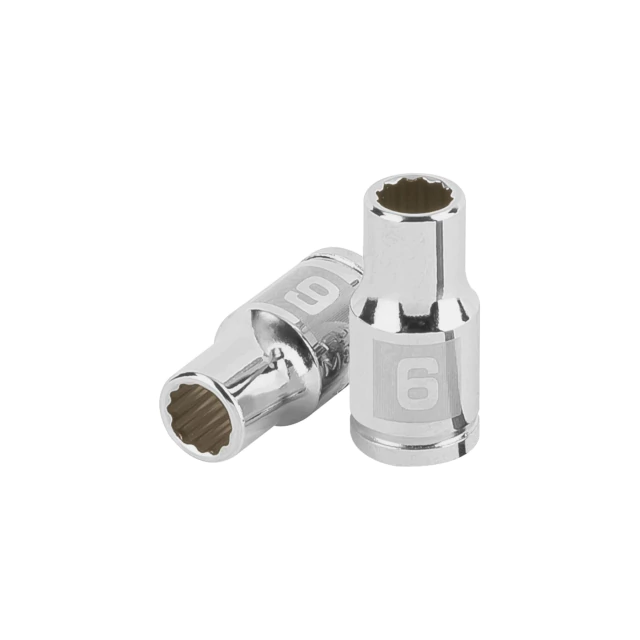 Bocallave Estriado 6mm Enc 1/4