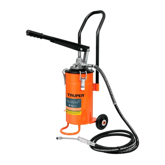 Bomba Inyectora de Grasa 5 Kgs - 5800 Psi - Con Ruedas