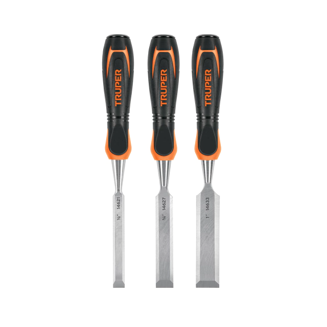 Juego de 3 Formones Mango Confort Grip