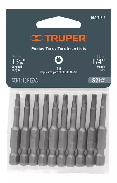 Punta Torx T15 Largo 50 Mm