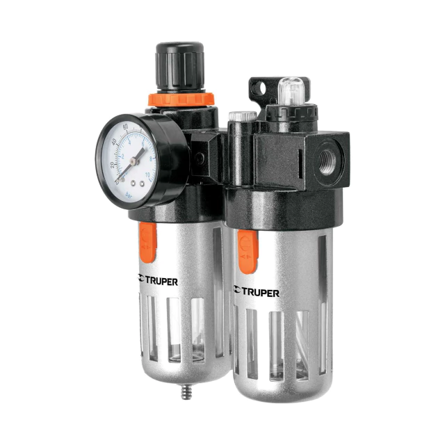 Filtro y Regulador de Aire con Lubricacion 140 Psi 1/4